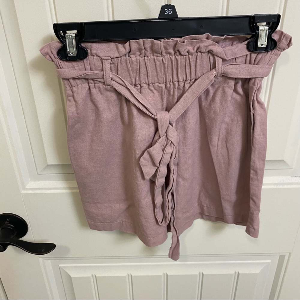 Blush high waisted shorts